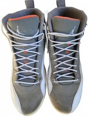 Nike Air Jordan XII 12 Retro 2012 Grey White Orange MENS SHOES SIZE 11